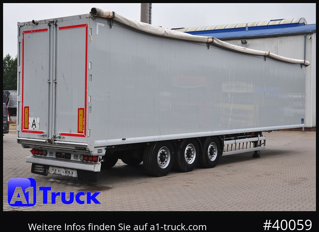 Semirremolque piso movil KNAPEN K100, Liftachse, Funk ca. 90m³