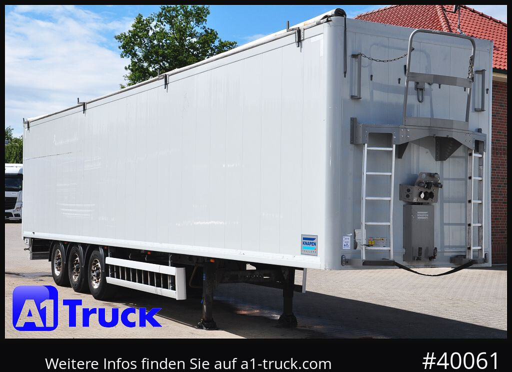 Semirremolque piso movil KNAPEN K100, Liftachse, Funk ca. 90m³