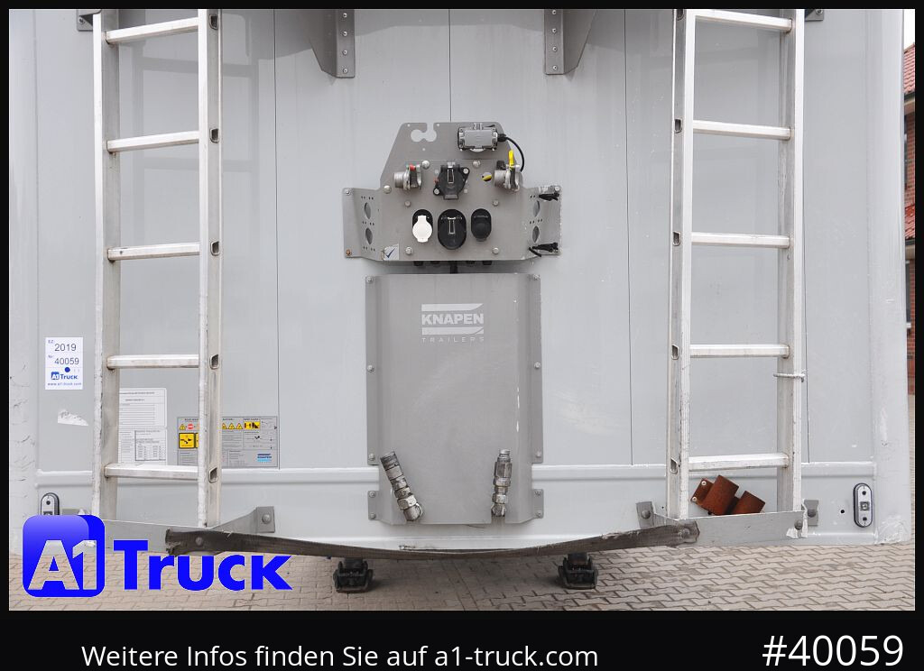 Semirremolque piso movil KNAPEN K100, Liftachse, Funk ca. 90m³