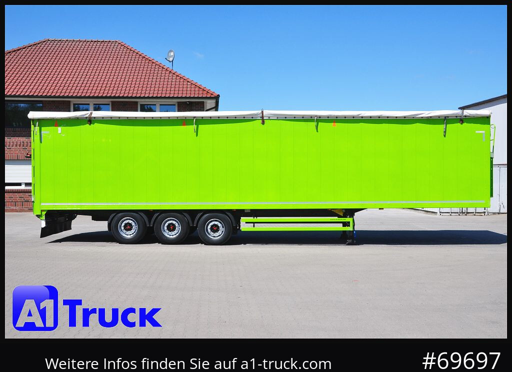 Semirremolque piso movil REISCH R24, Schubboden, Walkingfloor, Liftachse,