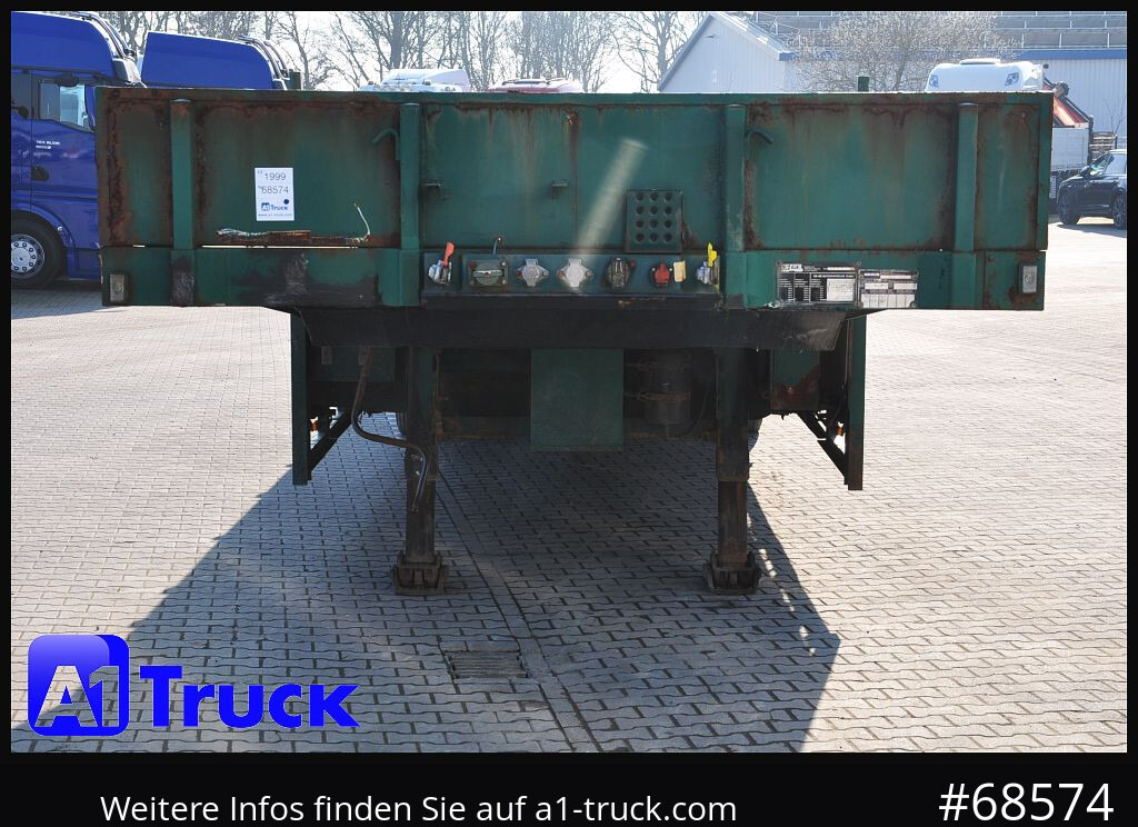 Semirremolque plataforma/ Caja abierta FAYMONVILLE Plattform, ausziehbar, Lenkachse, Tieflader,