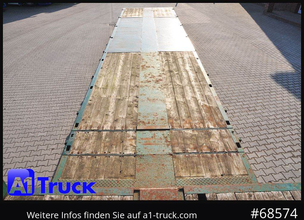 Semirremolque plataforma/ Caja abierta FAYMONVILLE Plattform, ausziehbar, Lenkachse, Tieflader,