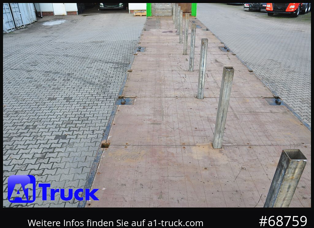 Semirremolque plataforma/ Caja abierta KRONE Mega, Plattform, Liftachse, Container,Twistlock,