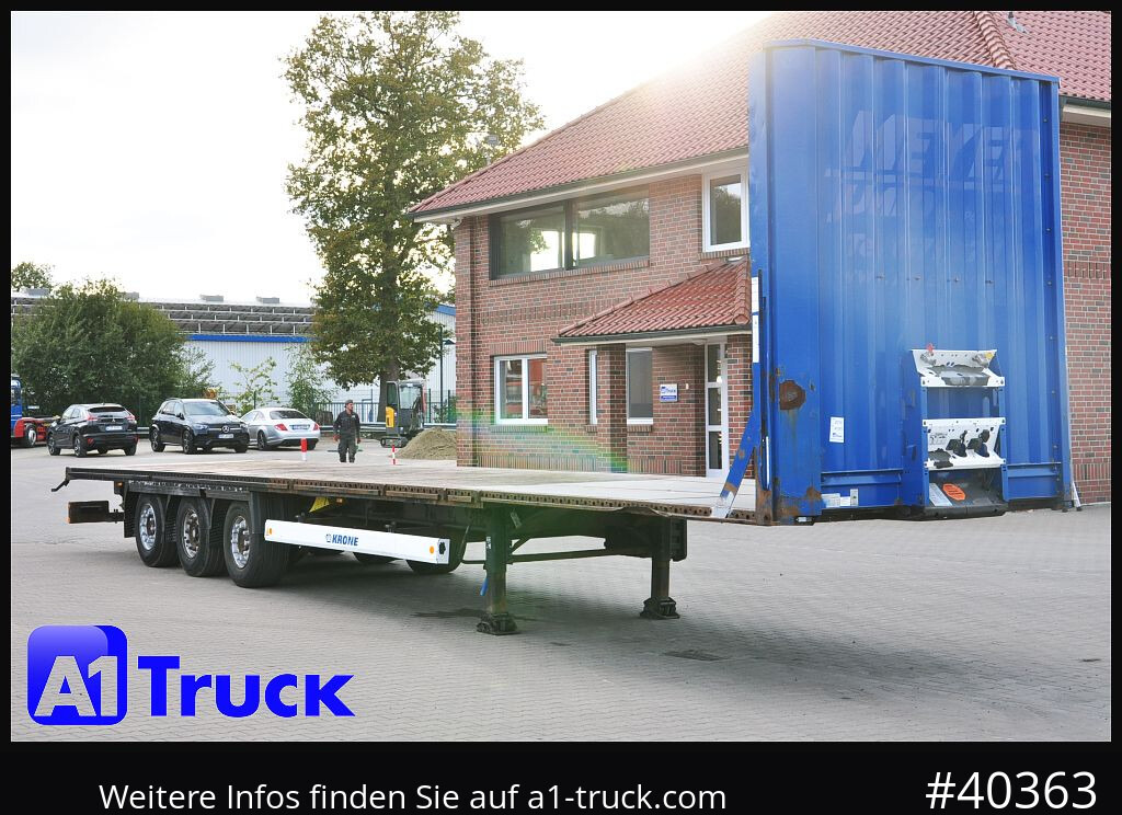 Semirremolque plataforma/ Caja abierta KRONE Megatrailer, Plateau, Liftachse, Staplerhalterung,