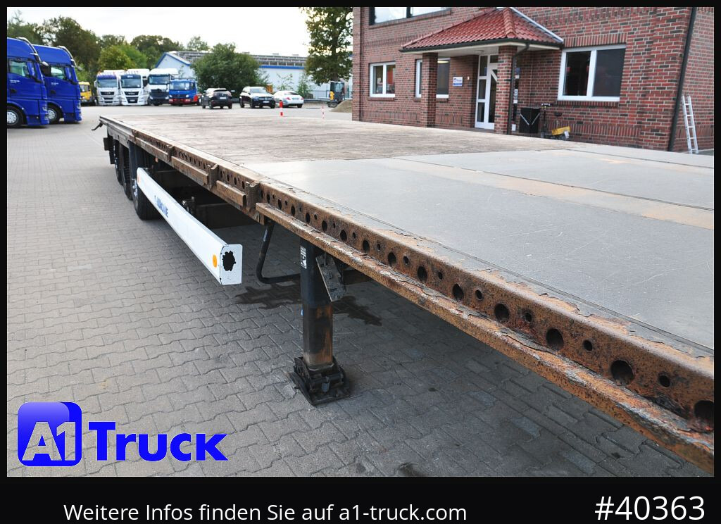 Semirremolque plataforma/ Caja abierta KRONE Megatrailer, Plateau, Liftachse, Staplerhalterung,