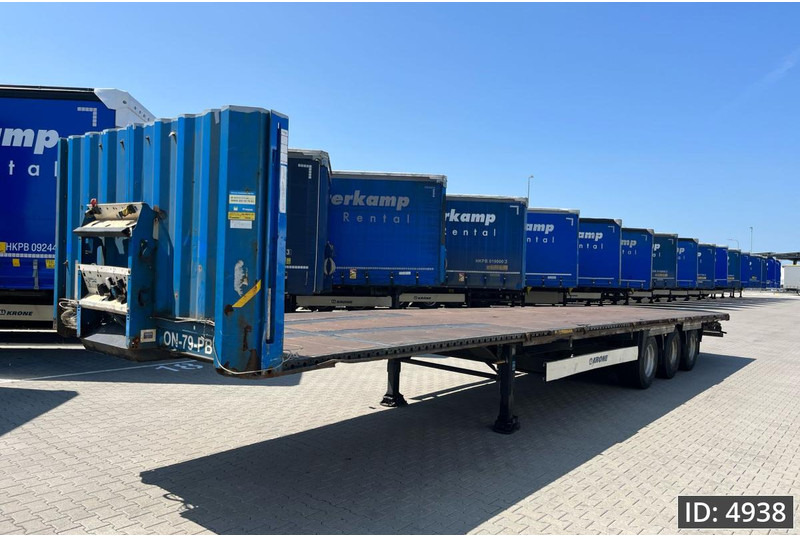 Semirremolque plataforma/ Caja abierta Krone SD Mega / Drum brakes