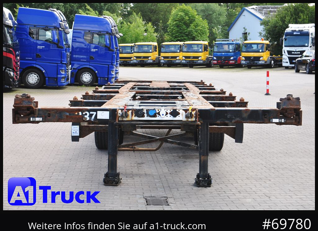 Semirremolque portacontenedore/ Intercambiable KRONE SDC, Containerchassis,  2x20/30/40
