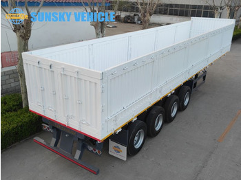 SUNSKY 60Ton 4 axle sidewall tipper trailer - Semirremolque portacontenedore/ Intercambiable