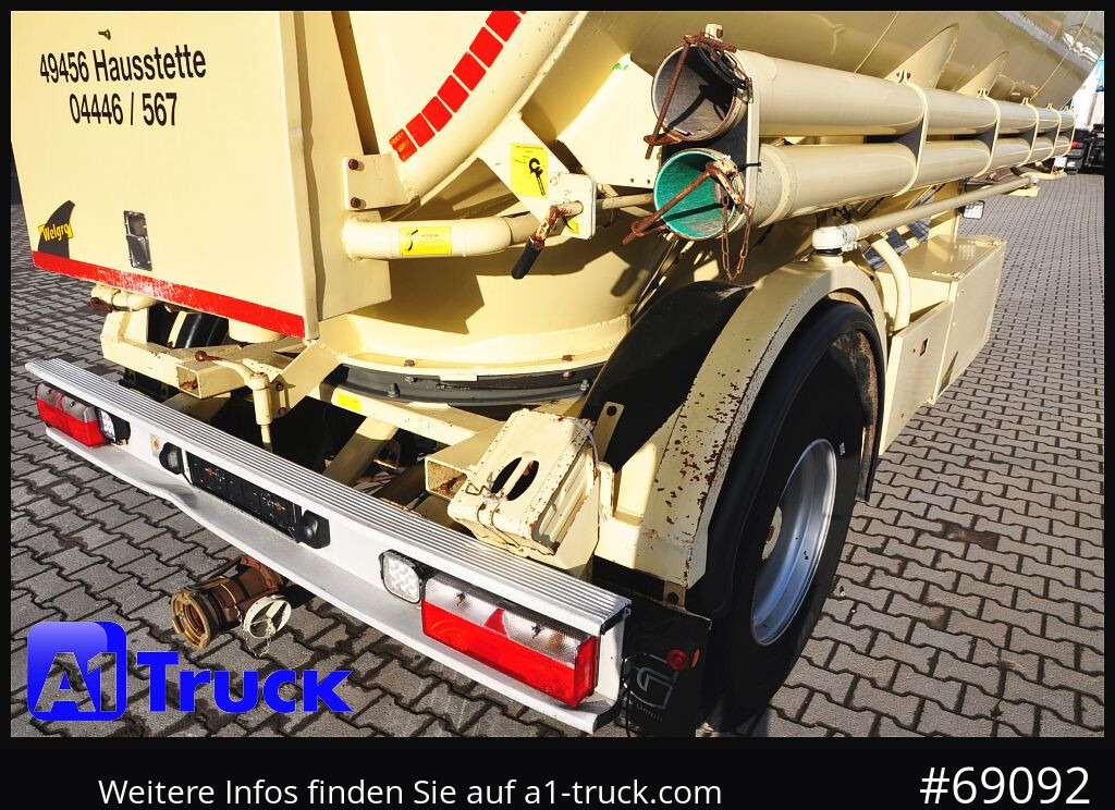 Semirremolque silo FELDBINDER Welgro, 36m³, Silo  5 Kammern, Lenkachse,