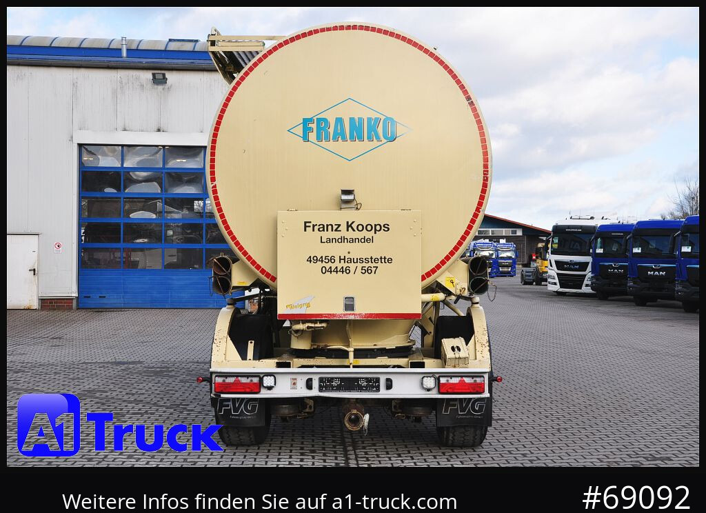 Semirremolque silo FELDBINDER Welgro, 36m³, Silo  5 Kammern, Lenkachse,
