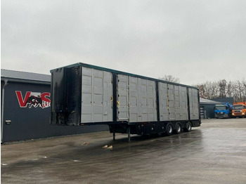 Menke  3.Stock mit Aggregat Hubdach Lenk/Lift  - Semirremolque transporte de ganado