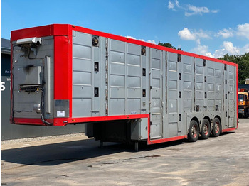 Menke-Janzen 3.Stock  Ladelift Tränke Heizung Tridec Lenkung  - Semirremolque transporte de ganado