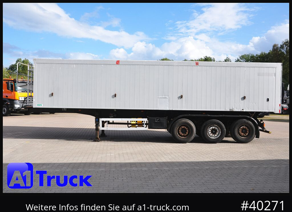 Semirremolque volquete MAFA Alu-Kippmulde, 50m³, Liftachse, Getreiderschieber,