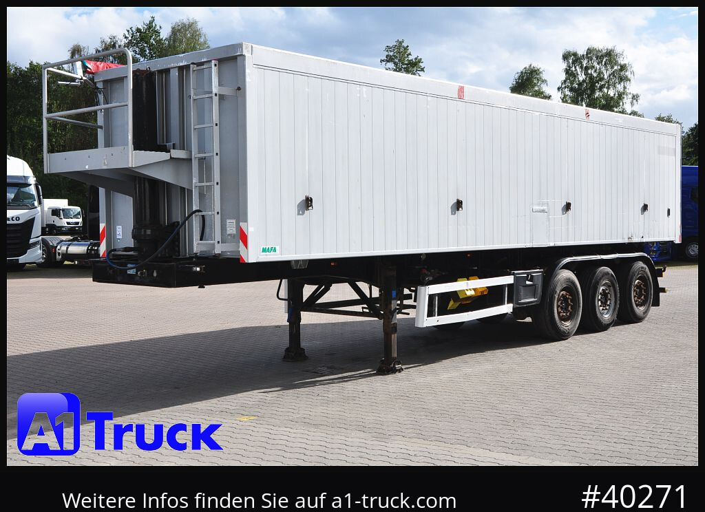 Semirremolque volquete MAFA Alu-Kippmulde, 50m³, Liftachse, Getreiderschieber,