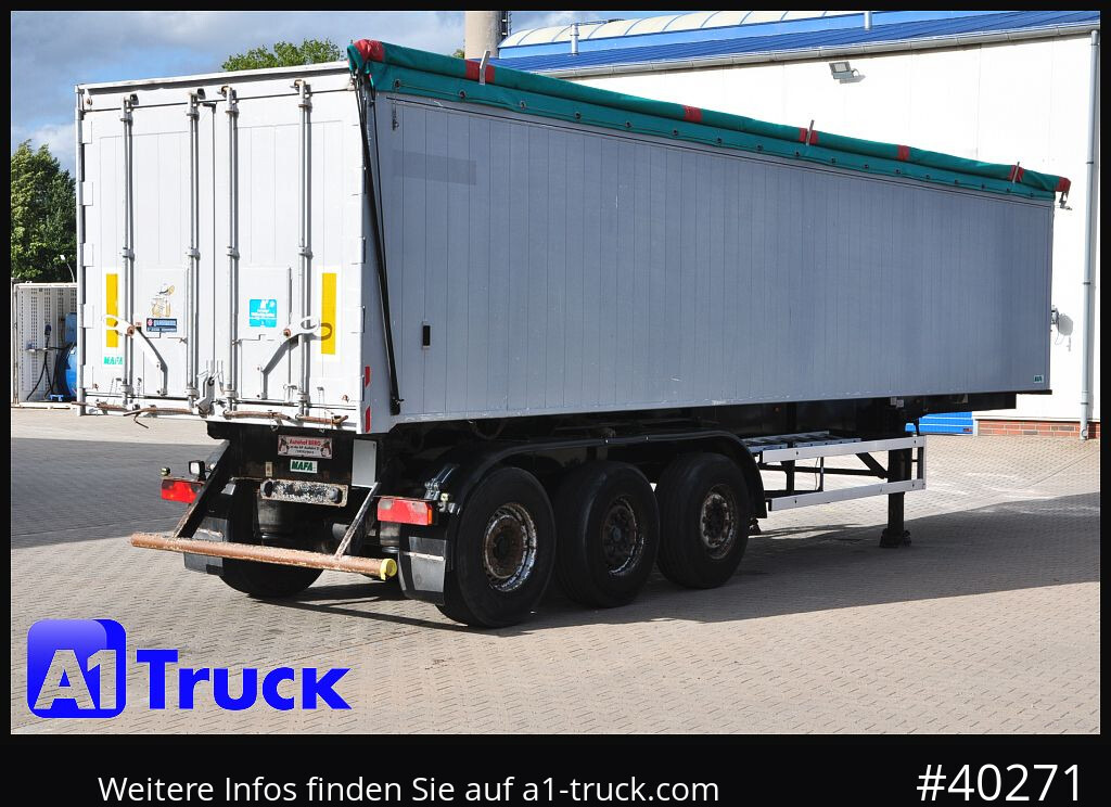 Semirremolque volquete MAFA Alu-Kippmulde, 50m³, Liftachse, Getreiderschieber,
