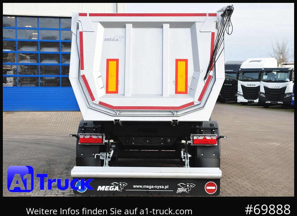 Semirremolque volquete REISCH Mega 28m³ Lift Stahl SAF Hardox