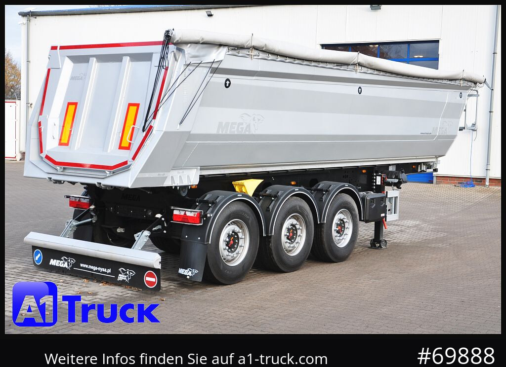 Semirremolque volquete REISCH Mega 28m³ Lift Stahl SAF Hardox