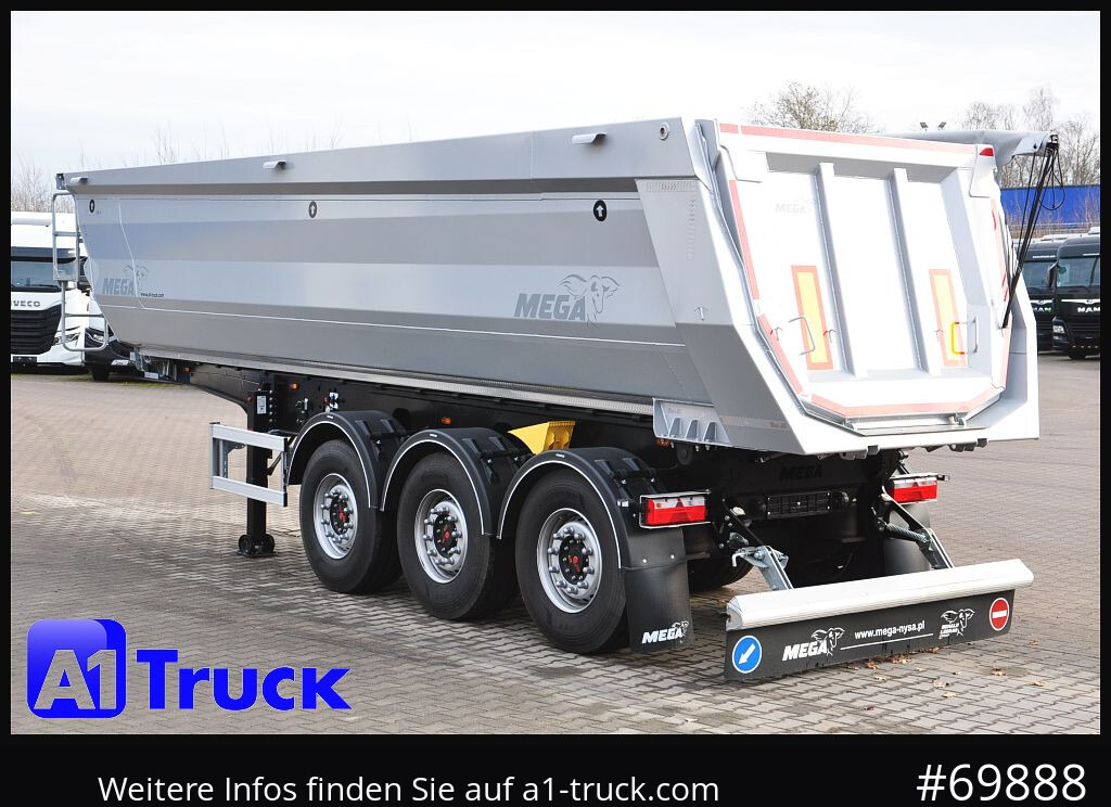 Semirremolque volquete REISCH Mega 28m³ Lift Stahl SAF Hardox