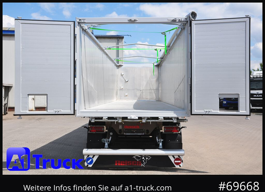 Semirremolque volquete REISCH RHKS, Alu-Kippmulde 50m³, NEU Kombitüren, Alufelgen, Liftachse,