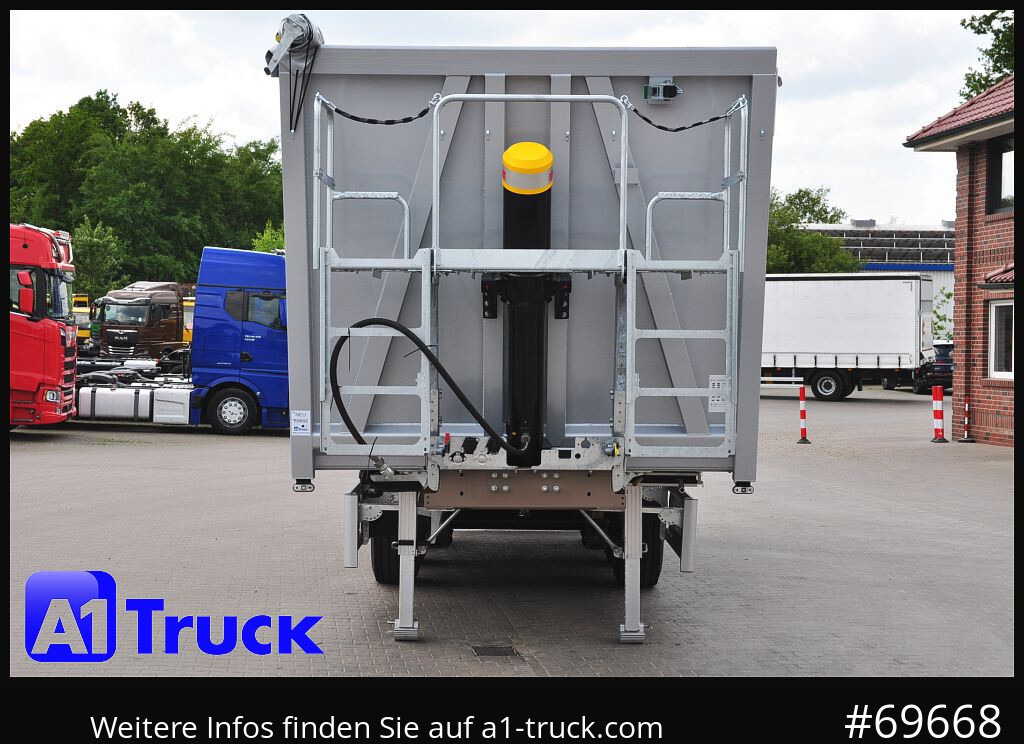 Semirremolque volquete REISCH RHKS, Alu-Kippmulde 50m³, NEU Kombitüren, Alufelgen, Liftachse,