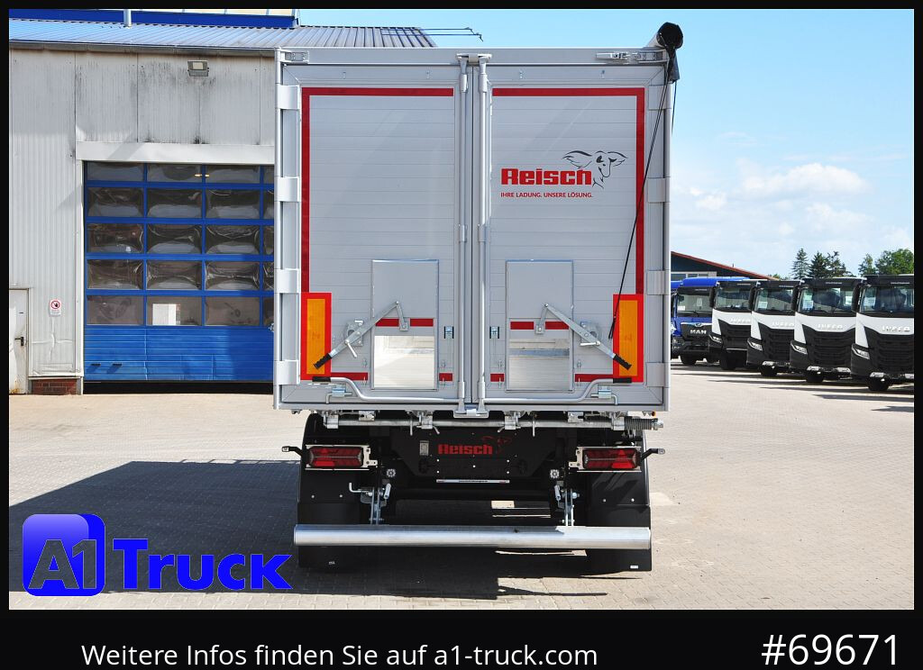 Semirremolque volquete REISCH RHKS, Alu-Kippmulde 52m³, Kombitüren, Alufelgen, Liftachse,