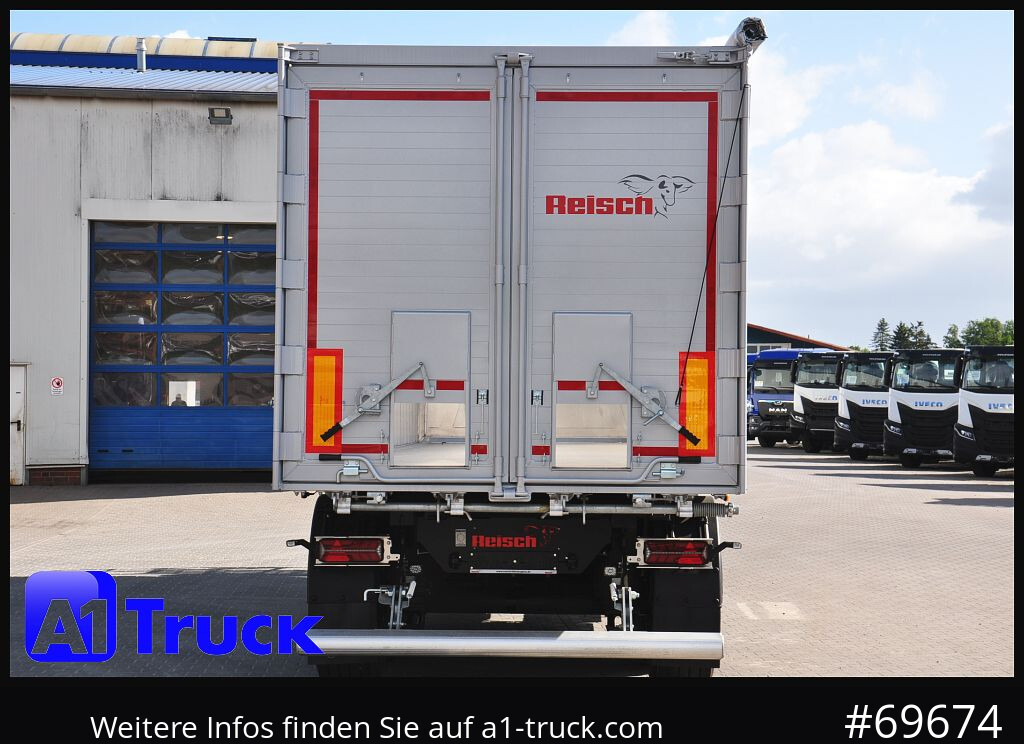 Semirremolque volquete REISCH RHKS, Alu-Kippmulde 54m³, Kombitüren, Alufelgen, Liftachse,