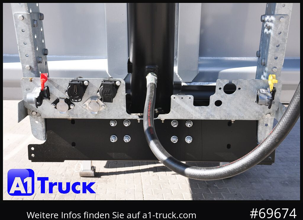 Semirremolque volquete REISCH RHKS, Alu-Kippmulde 54m³, Kombitüren, Alufelgen, Liftachse,