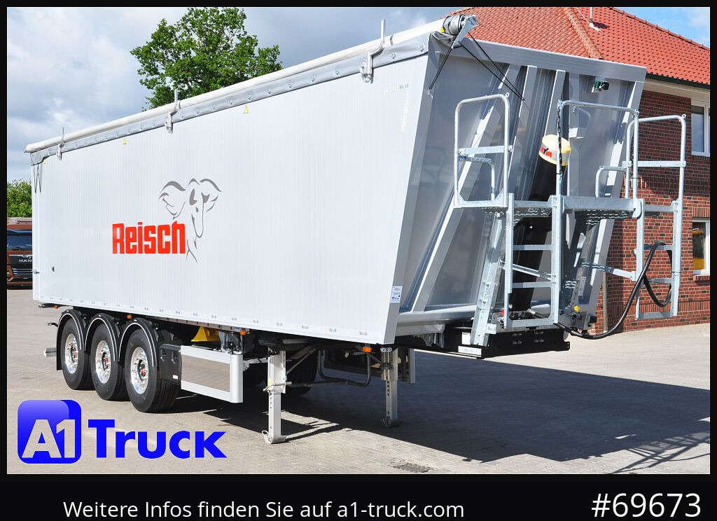 Semirremolque volquete REISCH RHKS, Alu-Kippmulde 54m³, Kombitüren, Alufelgen, Liftachse,