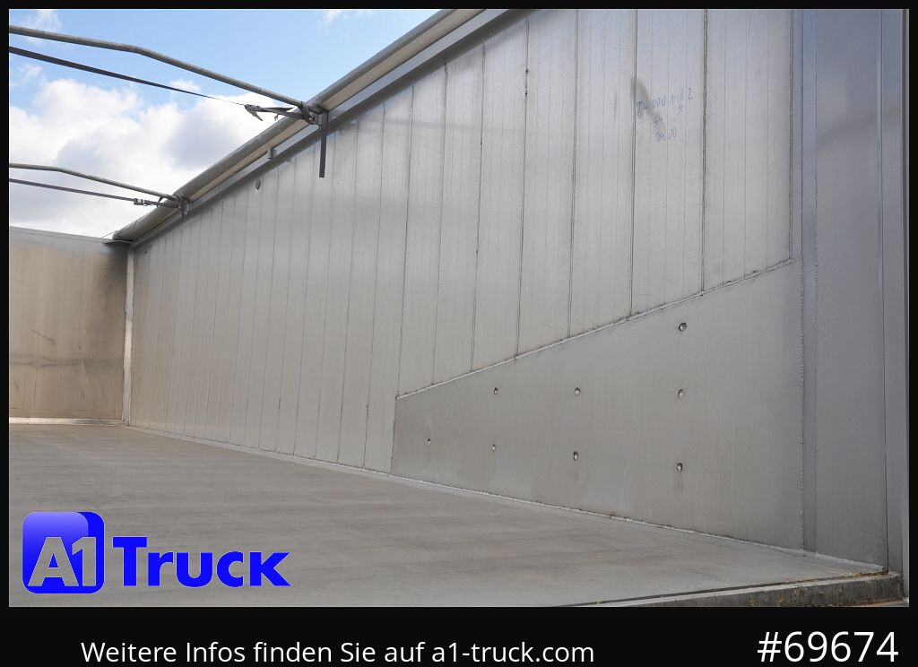 Semirremolque volquete REISCH RHKS, Alu-Kippmulde 54m³, Kombitüren, Alufelgen, Liftachse,