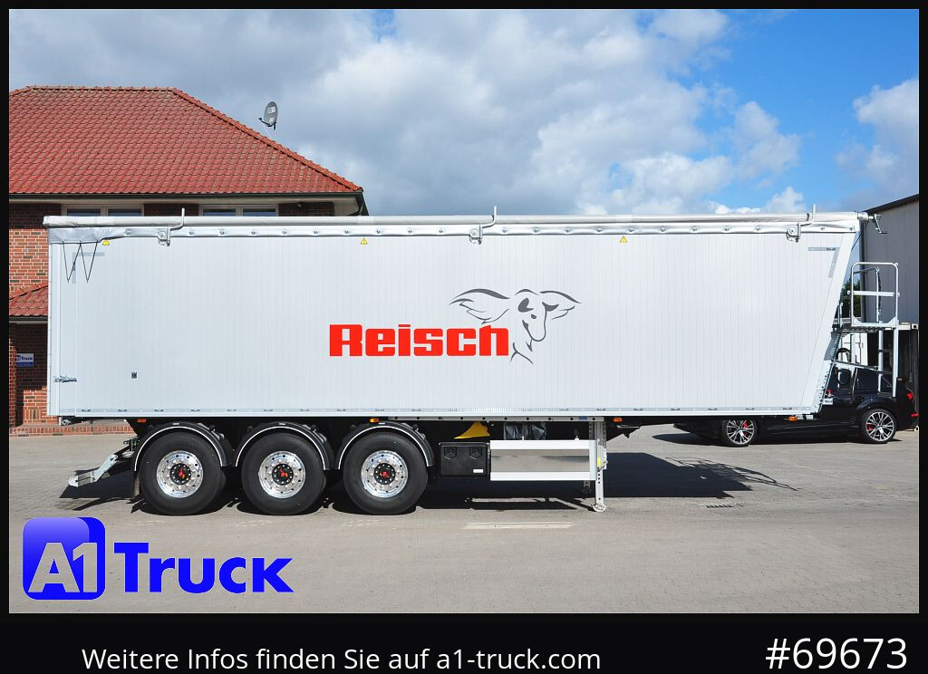 Semirremolque volquete REISCH RHKS, Alu-Kippmulde 54m³, Kombitüren, Alufelgen, Liftachse,