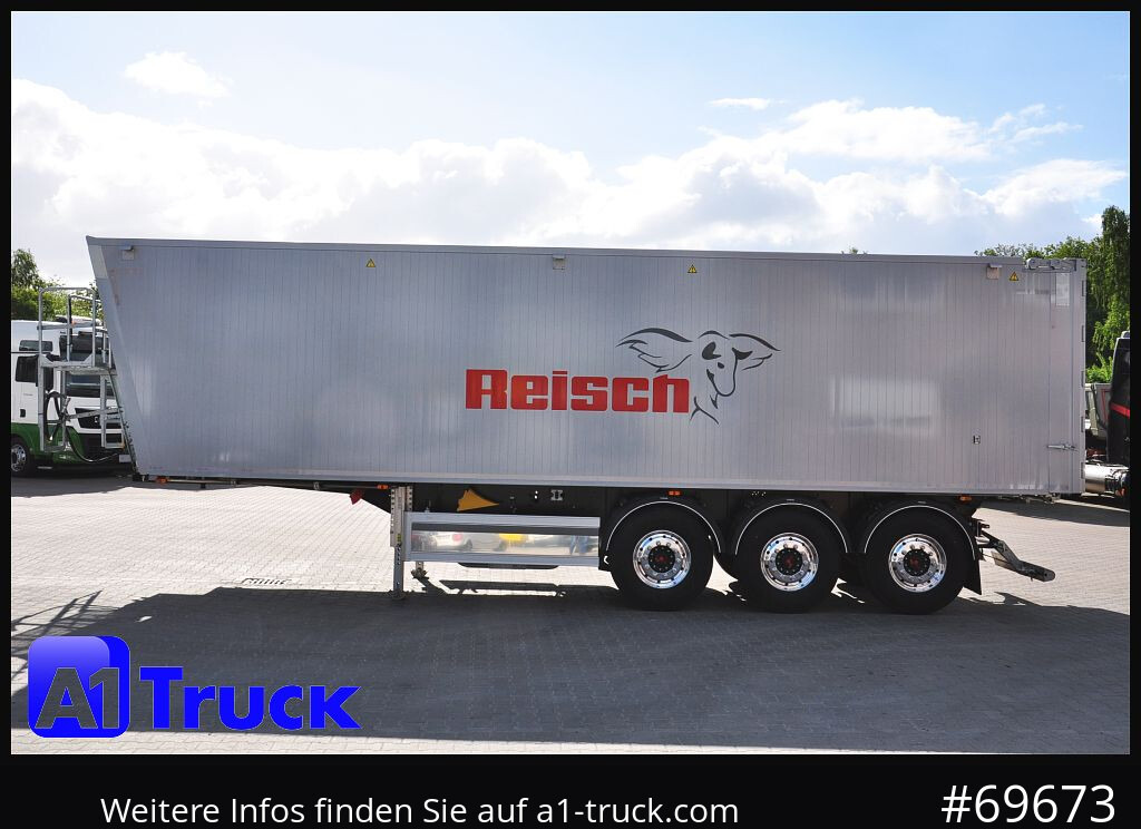 Semirremolque volquete REISCH RHKS, Alu-Kippmulde 54m³, Kombitüren, Alufelgen, Liftachse,