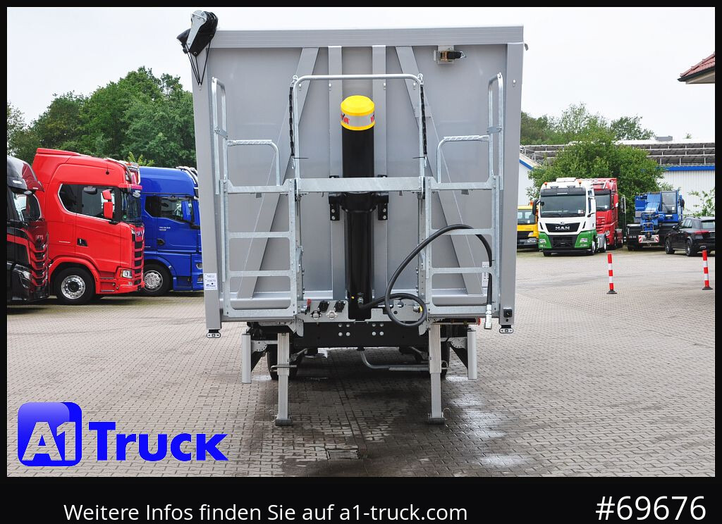 Semirremolque volquete REISCH RHKS, Alu-Kippmulde 57m³, Kombitüren, Alufelgen, Liftachse,
