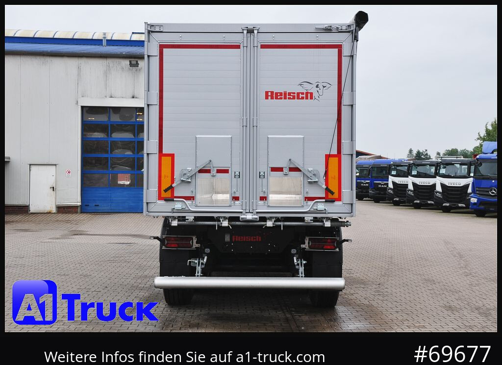 Semirremolque volquete REISCH RHKS, Alu-Kippmulde 57m³, Kombitüren, Alufelgen, Liftachse,