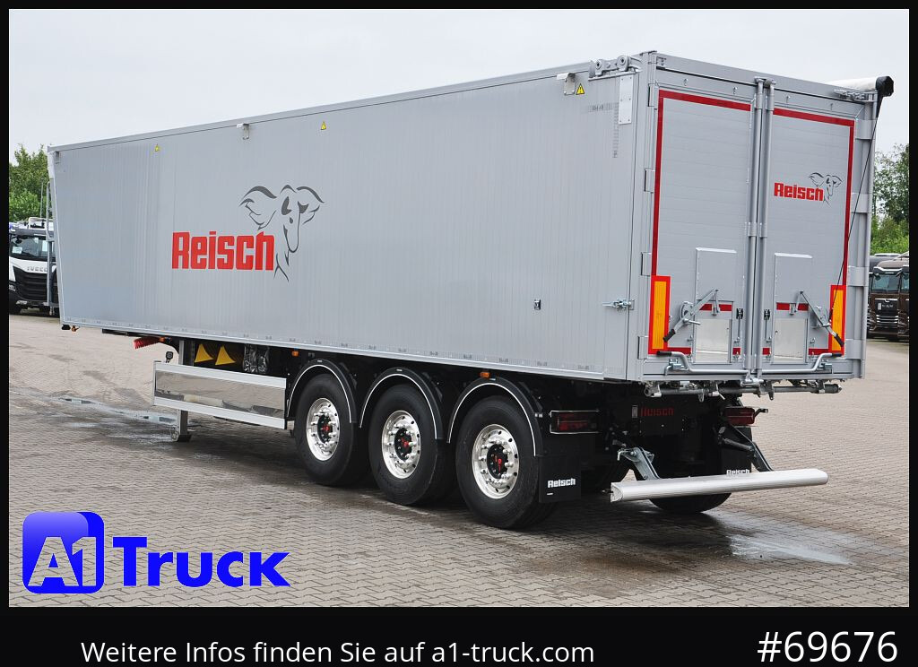 Semirremolque volquete REISCH RHKS, Alu-Kippmulde 57m³, Kombitüren, Alufelgen, Liftachse,