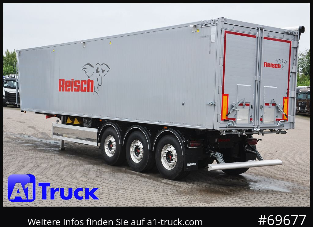 Semirremolque volquete REISCH RHKS, Alu-Kippmulde 57m³, Kombitüren, Alufelgen, Liftachse,