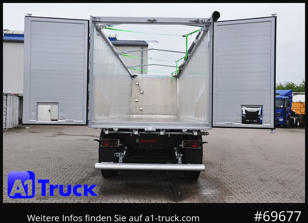Semirremolque volquete REISCH RHKS, Alu-Kippmulde 57m³, Kombitüren, Alufelgen, Liftachse,