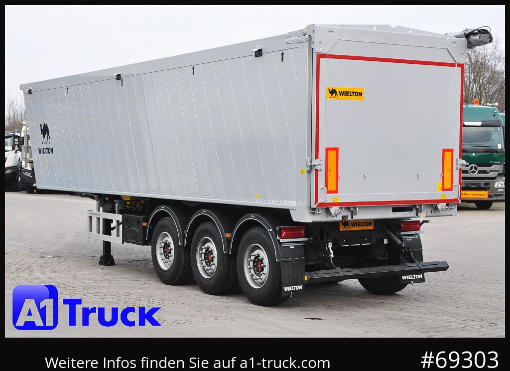Semirremolque volquete WIELTON Wielton 51m³  Pendelklappe schlammdicht,
