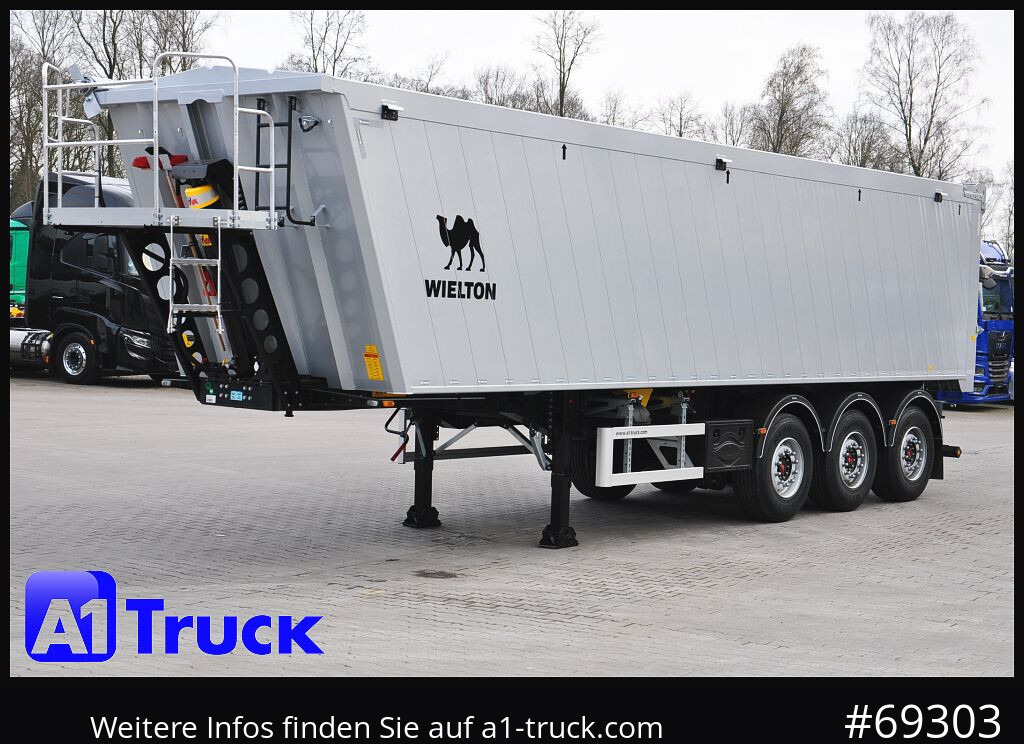 Semirremolque volquete WIELTON Wielton 51m³  Pendelklappe schlammdicht,