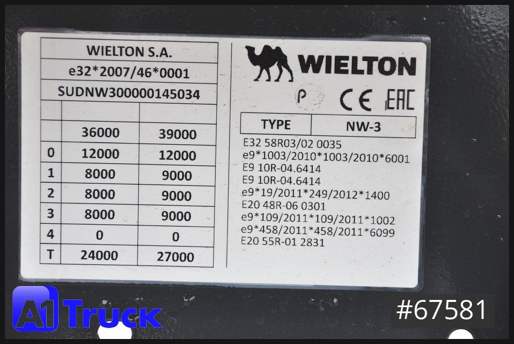 Semirremolque volquete WIELTON Wielton 55m³ Neu+Sofort, 2x  Alu Kipper Kombitür, sofort verfügbar