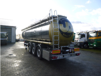 Semirremolque cisterna para transporte de substancias químicas Van Hool Chemical tank inox 30 m3 / 1 comp ADR 12/03/2024: foto 4