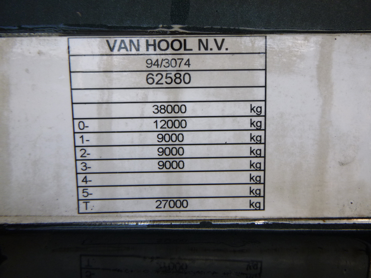 Semirremolque cisterna para transporte de substancias químicas Van Hool Chemical tank inox 30 m3 / 1 comp ADR 12/03/2024: foto 23