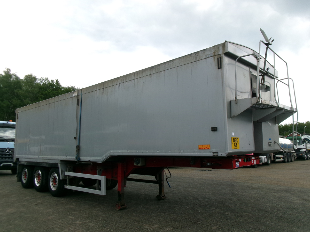 Semirremolque volquete Wilcox Tipper trailer alu 52 m3 + tarpaulin: foto 2