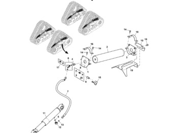 Cilindro hidráulico JOHN DEERE