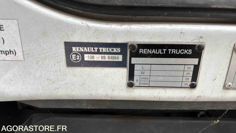 Camión de basura RENAULT 29CHB1DC237E - 2008 - 276414 KM