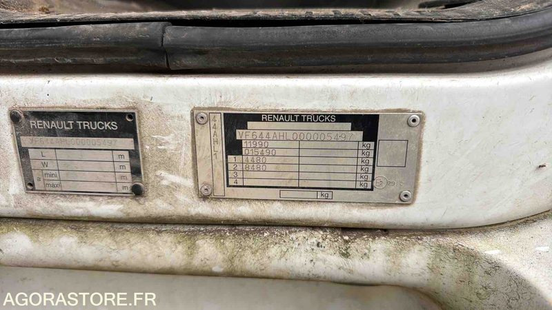 Camión de basura RENAULT 44AHL1CC35 - 2010 - 235775 KM
