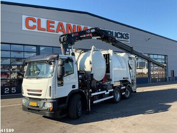 Camión de basura Ginaf C 3130 Hiab 16 ton/meter laadkraan + container Washing: foto 1