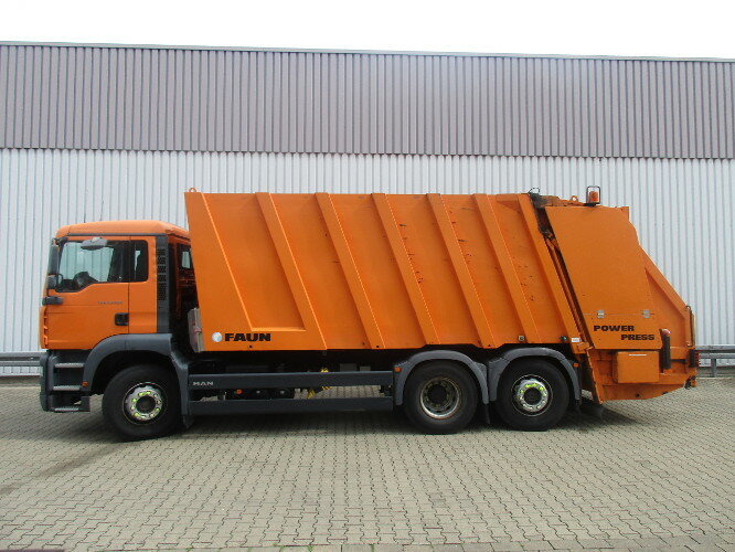 Camión de basura para transporte de basura MAN TGA 26.350 6x2-2BL TGA 26.350/400 6x2-2BL FAUN POWER PRESS 524, OHNE MOTOR!: foto 8