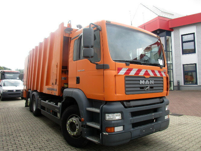 Camión de basura para transporte de basura MAN TGA 26.350 6x2-2BL TGA 26.350/400 6x2-2BL FAUN POWER PRESS 524, OHNE MOTOR!: foto 13