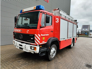 Mercedes-Benz 1224 Fire truck + crane Fassi F85.23 4x4 - Camión de bomberos: foto 1