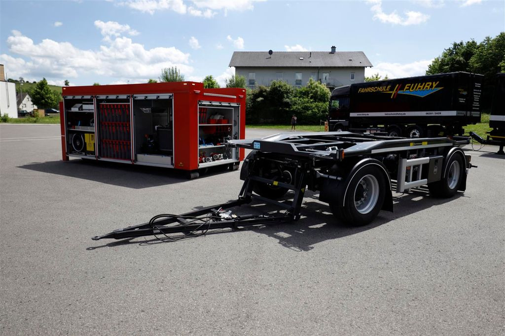 Camión de bomberos Scania P320 4x4 - WERK - FEUERWEHR - ABROLLER - mit ANH: foto 11